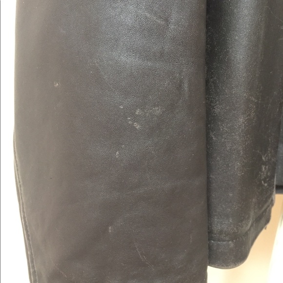 Men’s Calvin Klein Full Zip Leather Jacket - Picture 4 of 8